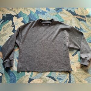 Born Primitive Gray Crewneck Sweater with Long Sleeves